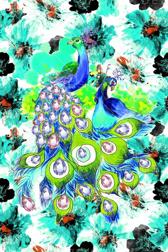 泼墨印花华亿平台图片