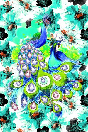 泼墨印花华亿平台图片