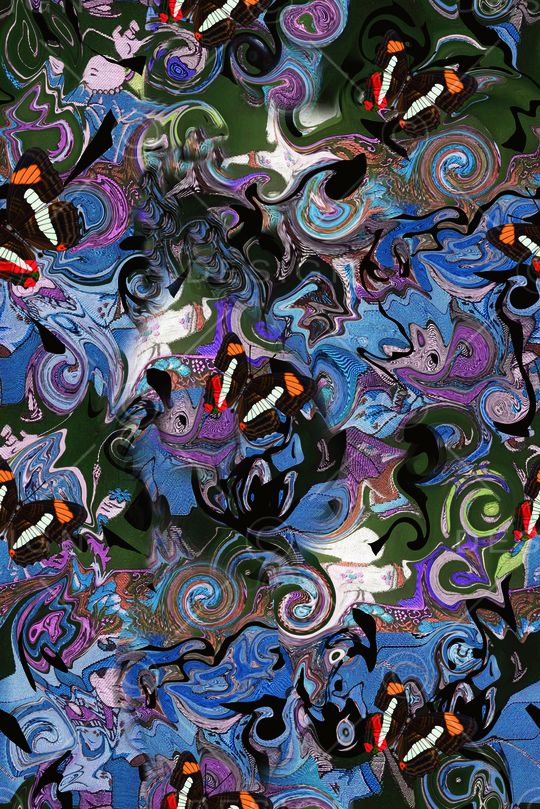 抽象印花华亿平台图片