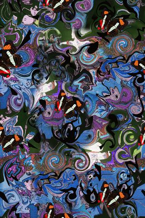 抽象印花华亿平台图片