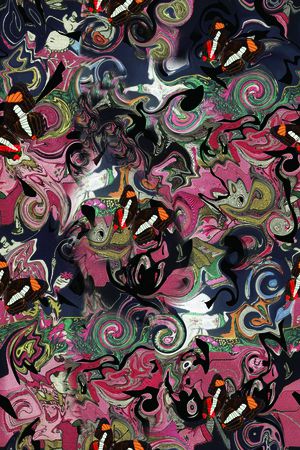 抽象印花华亿平台图片