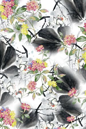 中国风印花华亿平台图片