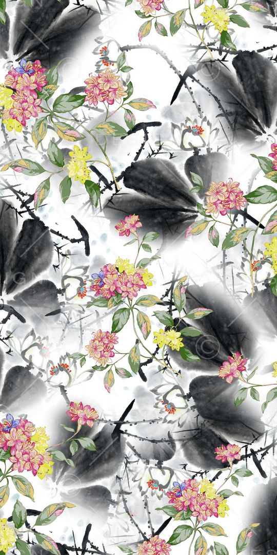 中国风印花华亿平台图片