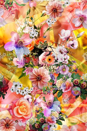 时尚绚丽印花华亿平台图片