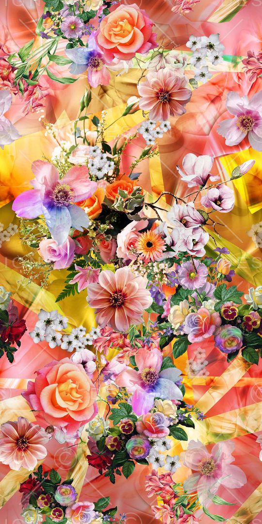 时尚绚丽印花华亿平台图片