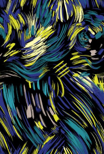 674977-抽象水墨笔画涂鸦IIc