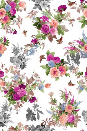 乱花印花华亿平台图片