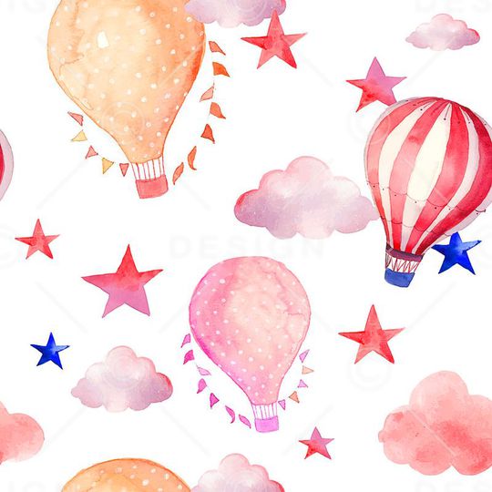 热气球印花华亿平台图片