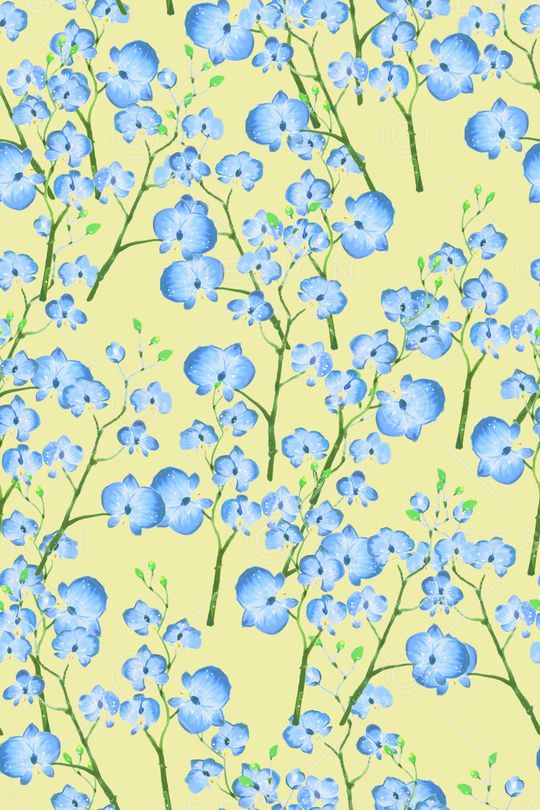 水彩花卉印花华亿平台图片