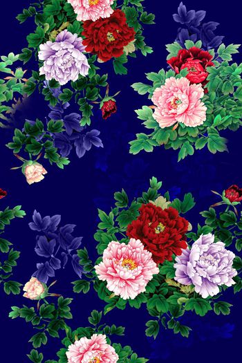 面料花印花华亿平台图片