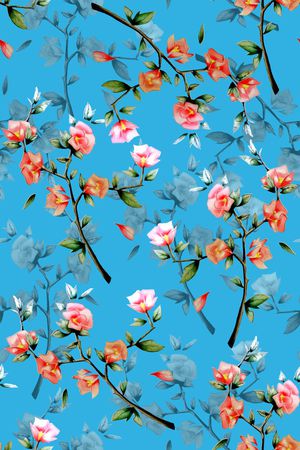 小碎花印花华亿平台图片