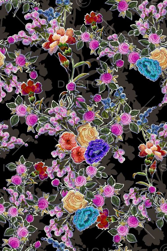 花朵印花华亿平台图片