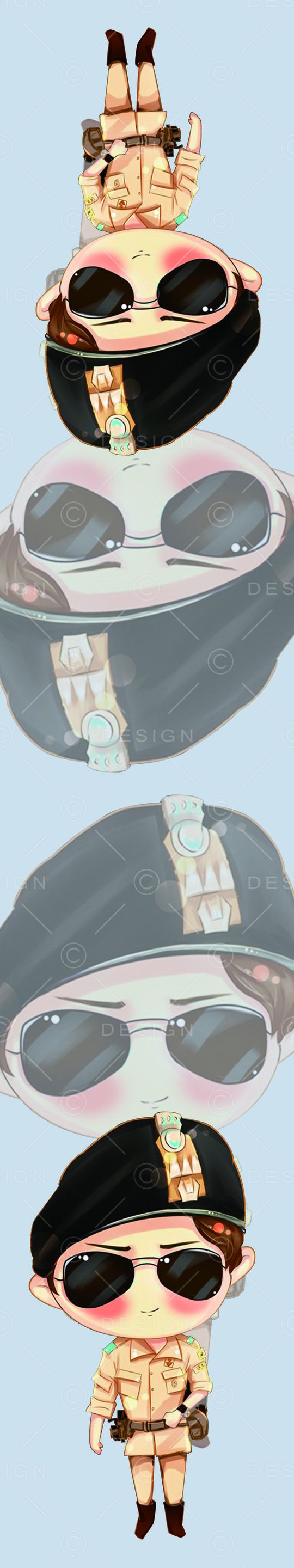 卡通国民老公宋仲基像围巾印花华亿平台图片