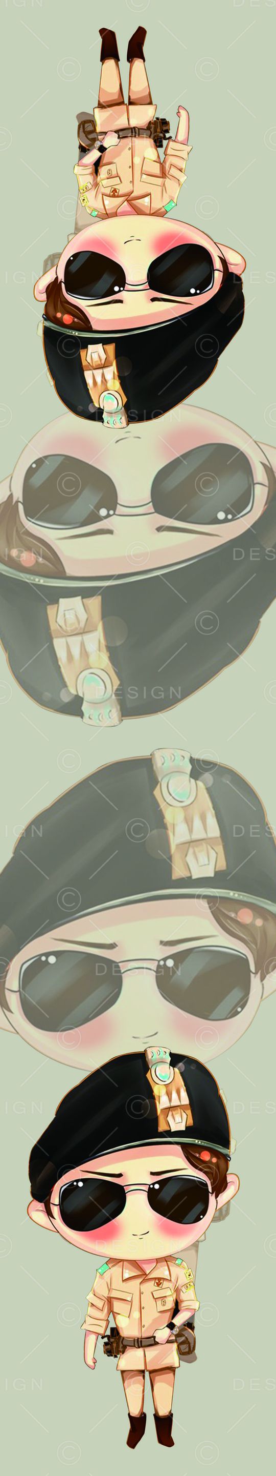 卡通国民老公宋仲基像围巾印花华亿平台图片