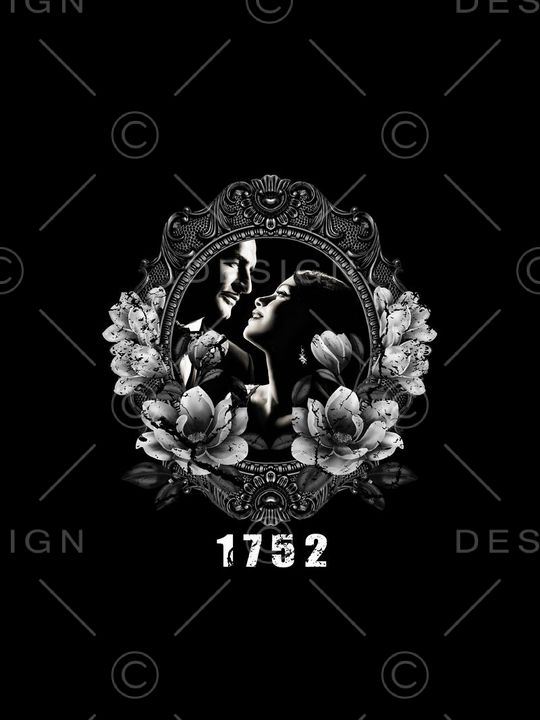 复古边框印花华亿平台图片