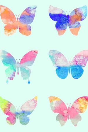 蝴蝶印花华亿平台图片