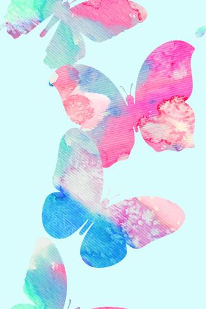 蝴蝶印花华亿平台图片