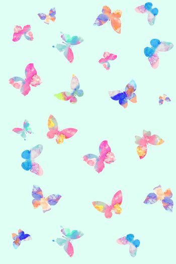 蝴蝶印花华亿平台图片