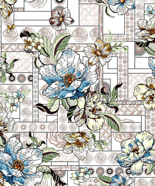 花朵印花华亿平台图片