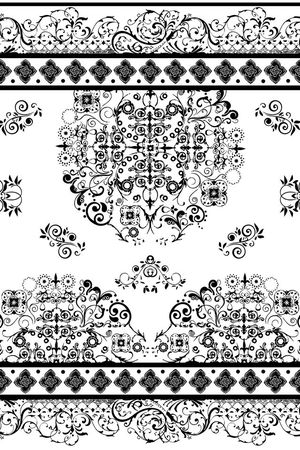 异域风情印花华亿平台图片