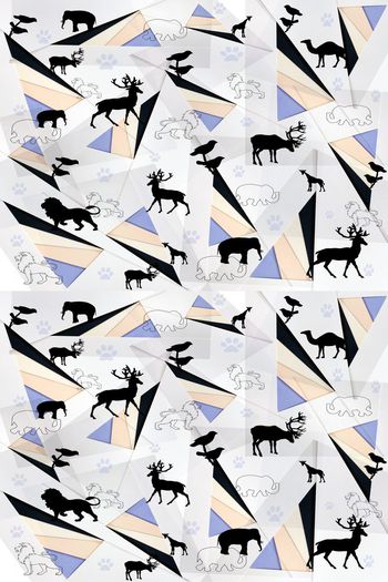 动物世界印花华亿平台图片