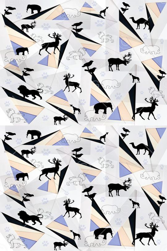 动物世界印花华亿平台图片