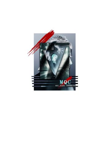 675416-原创纪梵希风格MCQ人物时尚拼图男