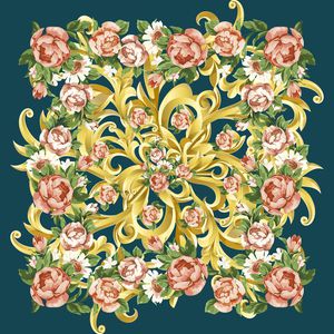 欧式卷草印花华亿平台图片