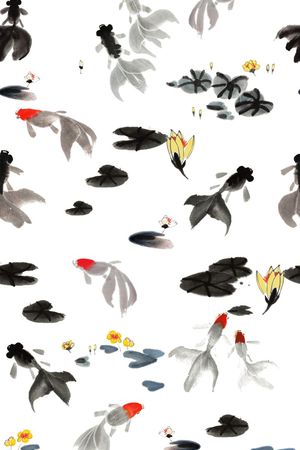 中国风印花华亿平台图片