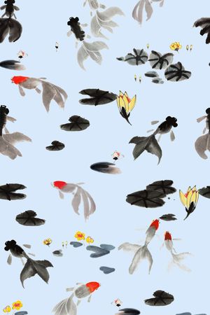 中国风印花华亿平台图片