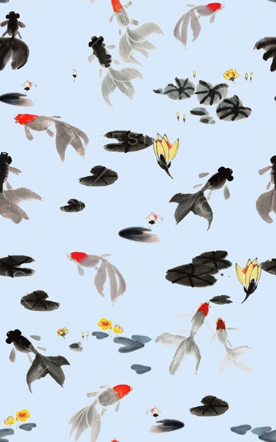 中国风印花华亿平台图片