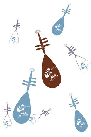 工笔画印花华亿平台图片