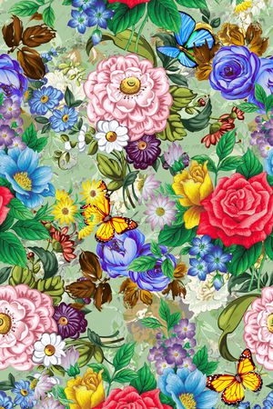 花鸟印花华亿平台图片