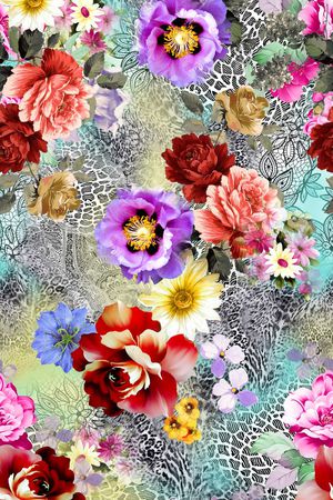 豹纹印花华亿平台图片