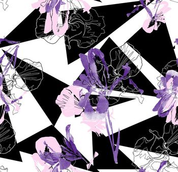 抽象印花华亿平台图片