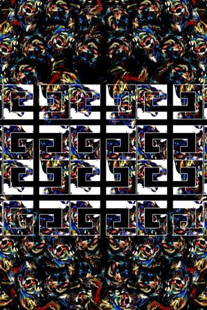 彩色狗印花华亿平台图片