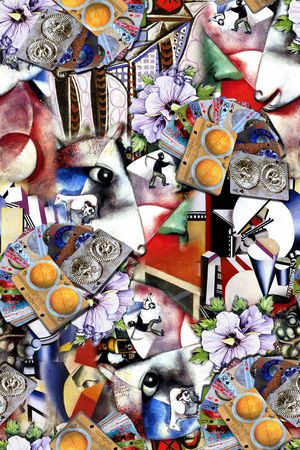 抽象印花华亿平台图片