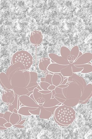 荷花印花华亿平台图片