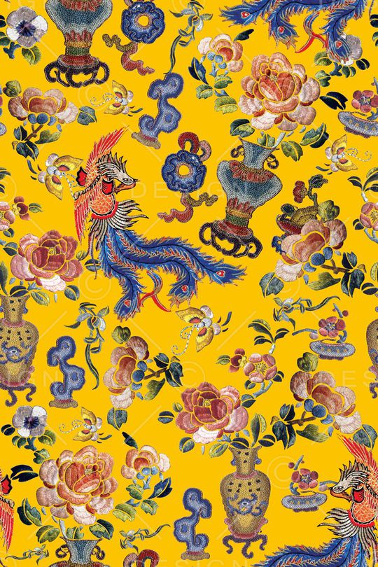 宫廷风印花华亿平台图片