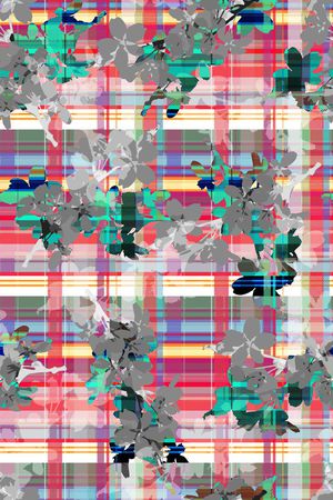 女装。格子印花华亿平台图片