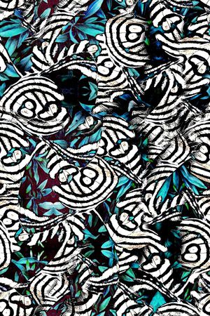 抽象印花华亿平台图片