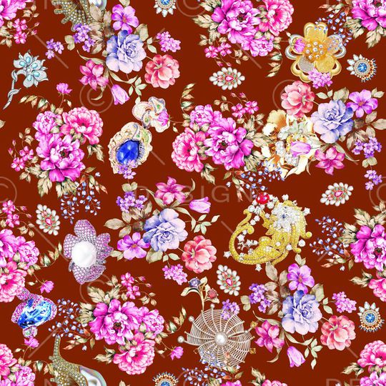 花朵印花华亿平台图片