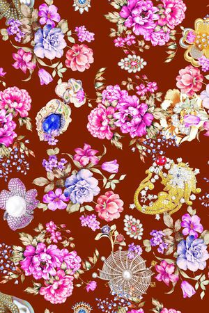 花朵印花华亿平台图片