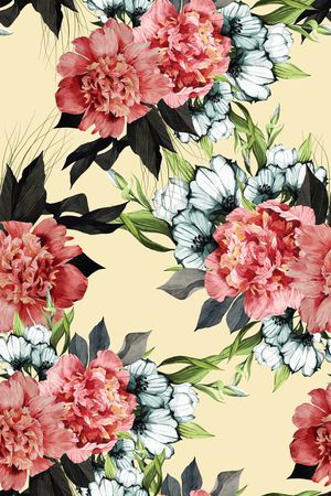 手绘印花华亿平台图片