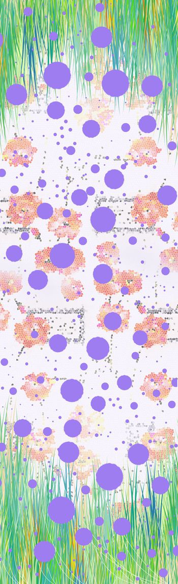 波普长围巾印花华亿平台图片