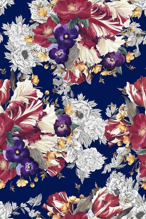 手绘印花华亿平台图片