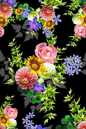 树叶枝条印花华亿平台图片