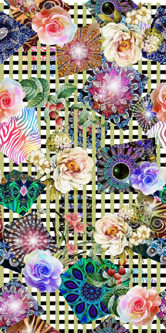 抽象炫光印花华亿平台图片