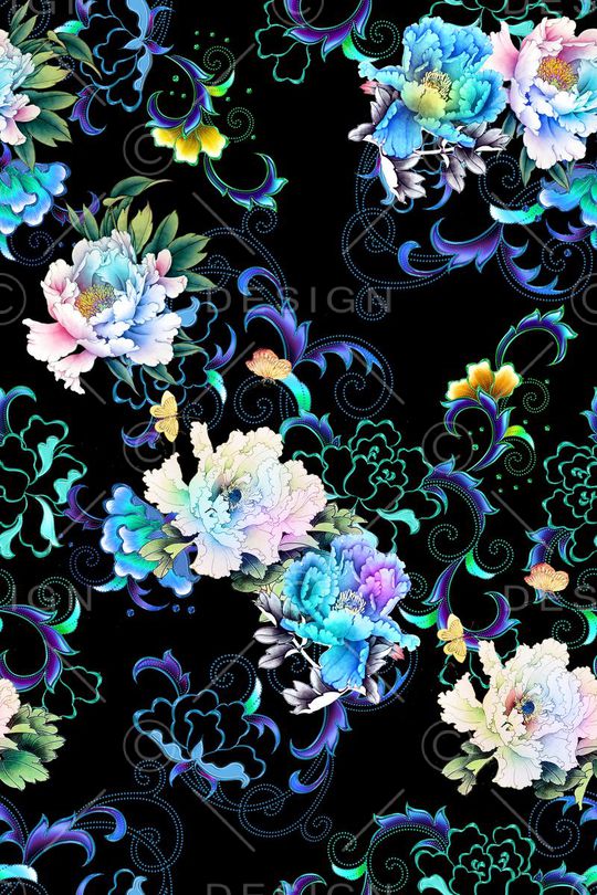 中国风印花华亿平台图片