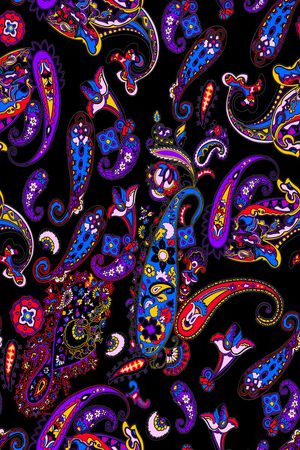 佩斯利印花华亿平台图片